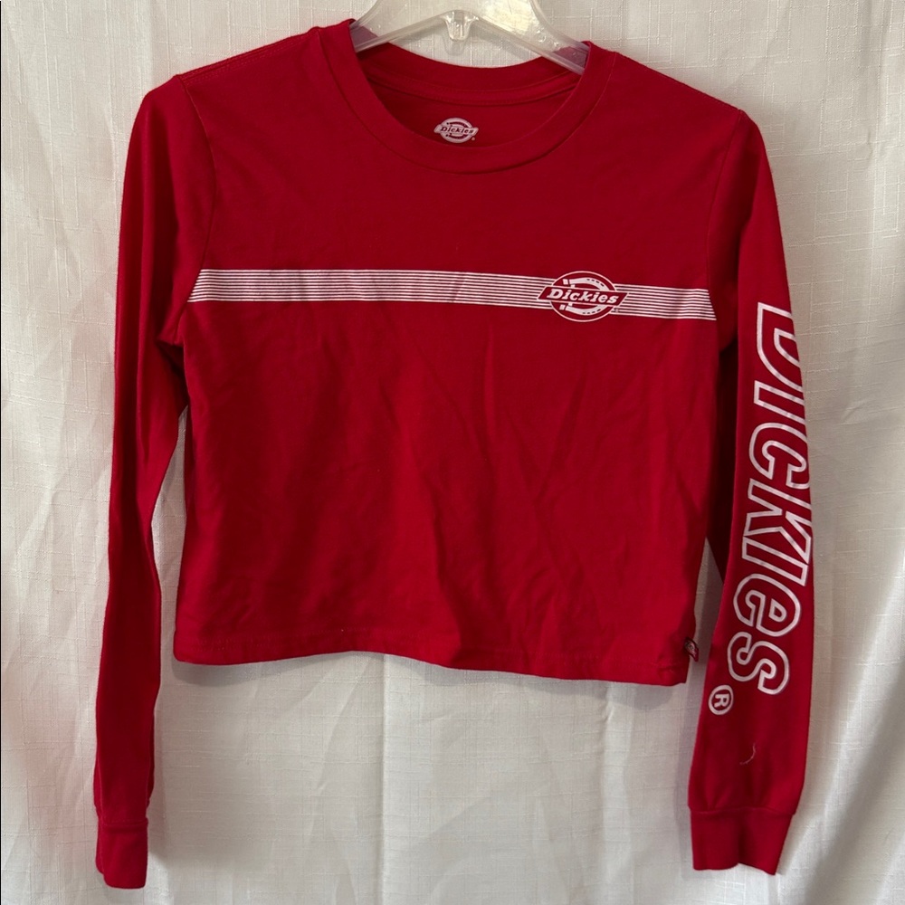 Dickies Bold Red Graphic Crop Top